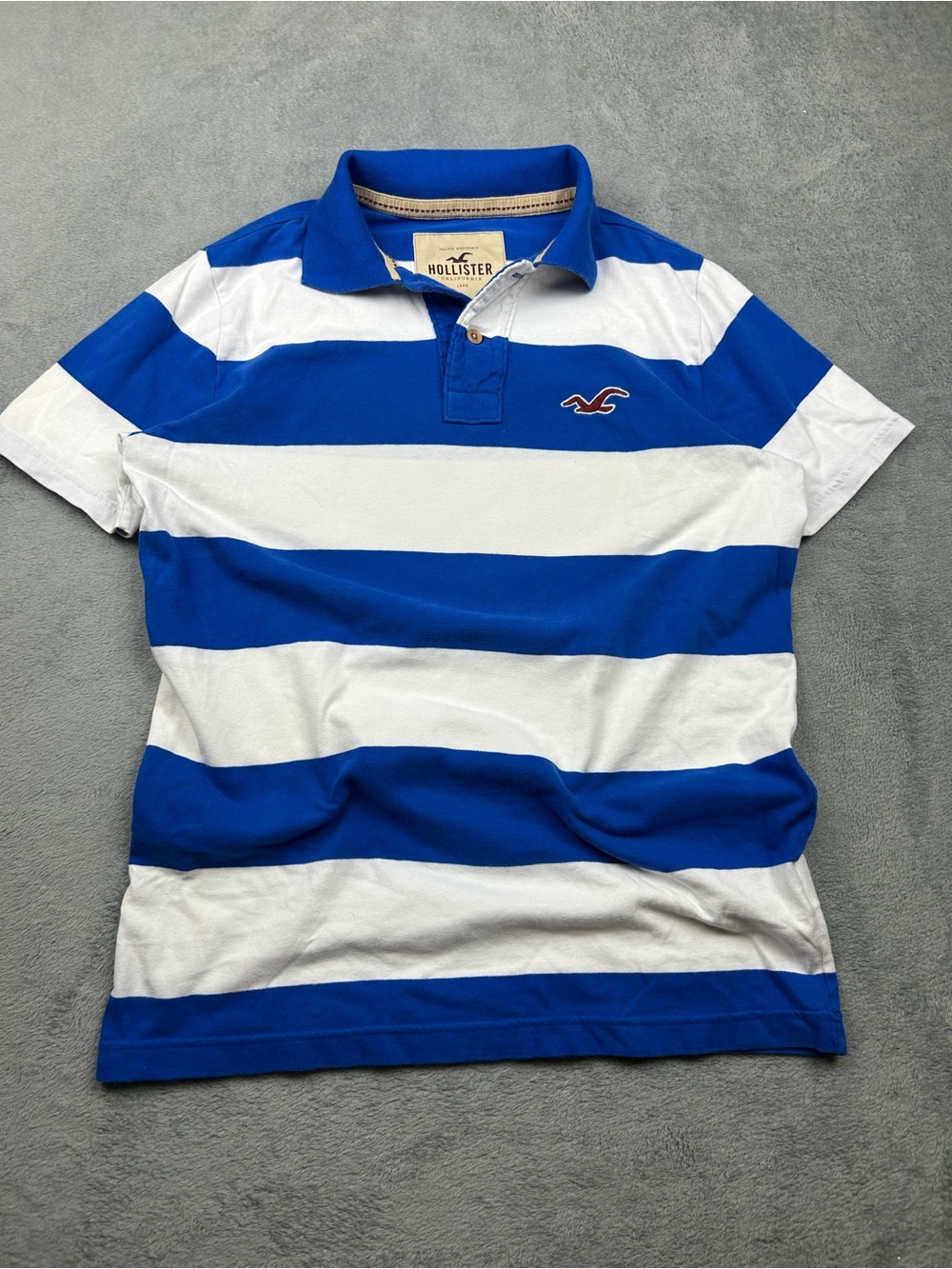 Y2K Hollister Polo Blue Stripes
